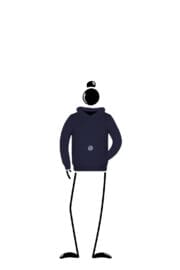 hoodie kids blue navy LOLA Monvic star