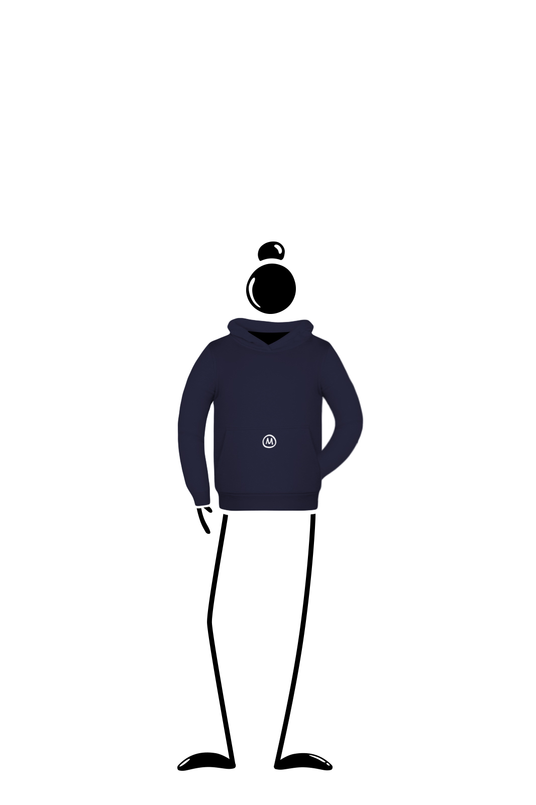 Sweat à capuche Enfant bleu marine LOLA Monvic étoile Stellina