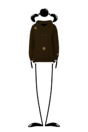 felpa donna cioccolato unisex NAVAJO ORGANIC Monvic