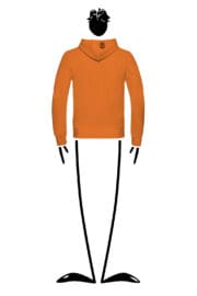 Hoodie unisex orange NAVAJO Monvic