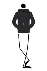 felpa uomo nera NAVAJO Monvic Downhill