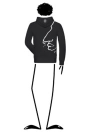 Sweat à capuche unisexe noir NAVAJO Monvic