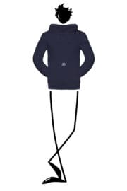 felpa uomo blu navy NAVAJO Monvic moka