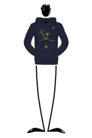 Hoodie unisex blue navy NAVAJO Monvic