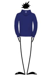 felpa uomo blu royal NAVAJO Monvic slackline