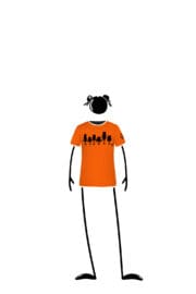 Kids' climbing T-Shirts orange TATA Monvic