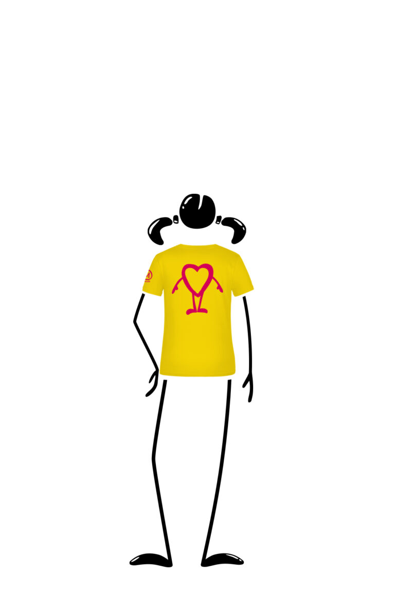 t-shirt Enfant jaune TATA Monvic