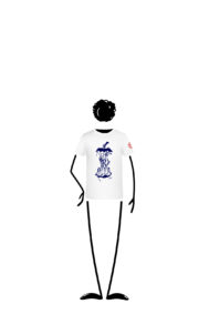 t-shirt Enfant blanc TATA Monvic