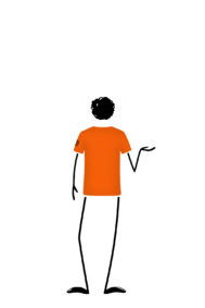 t-shirt Enfant orange TATA Monvic escalade