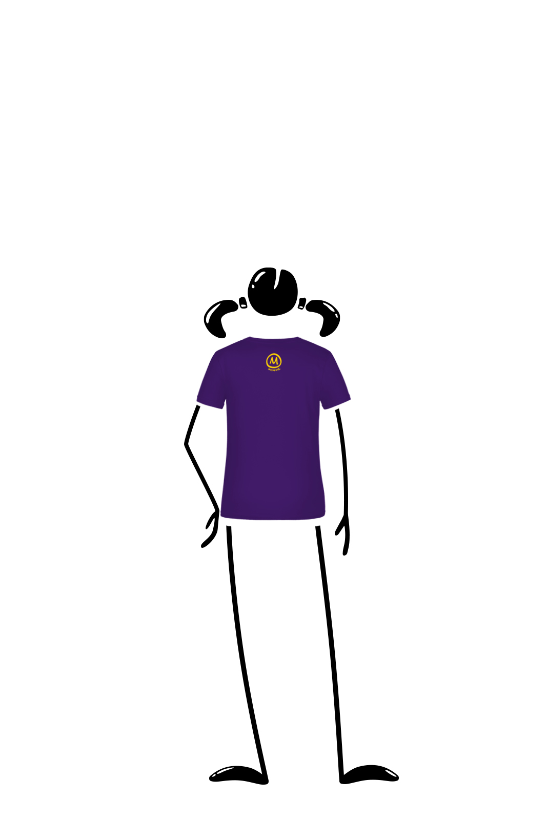 t-shirt Enfant violet TATA Monvic