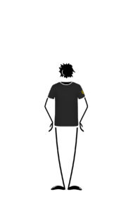 t-shirt Enfant noir TATA Monvic