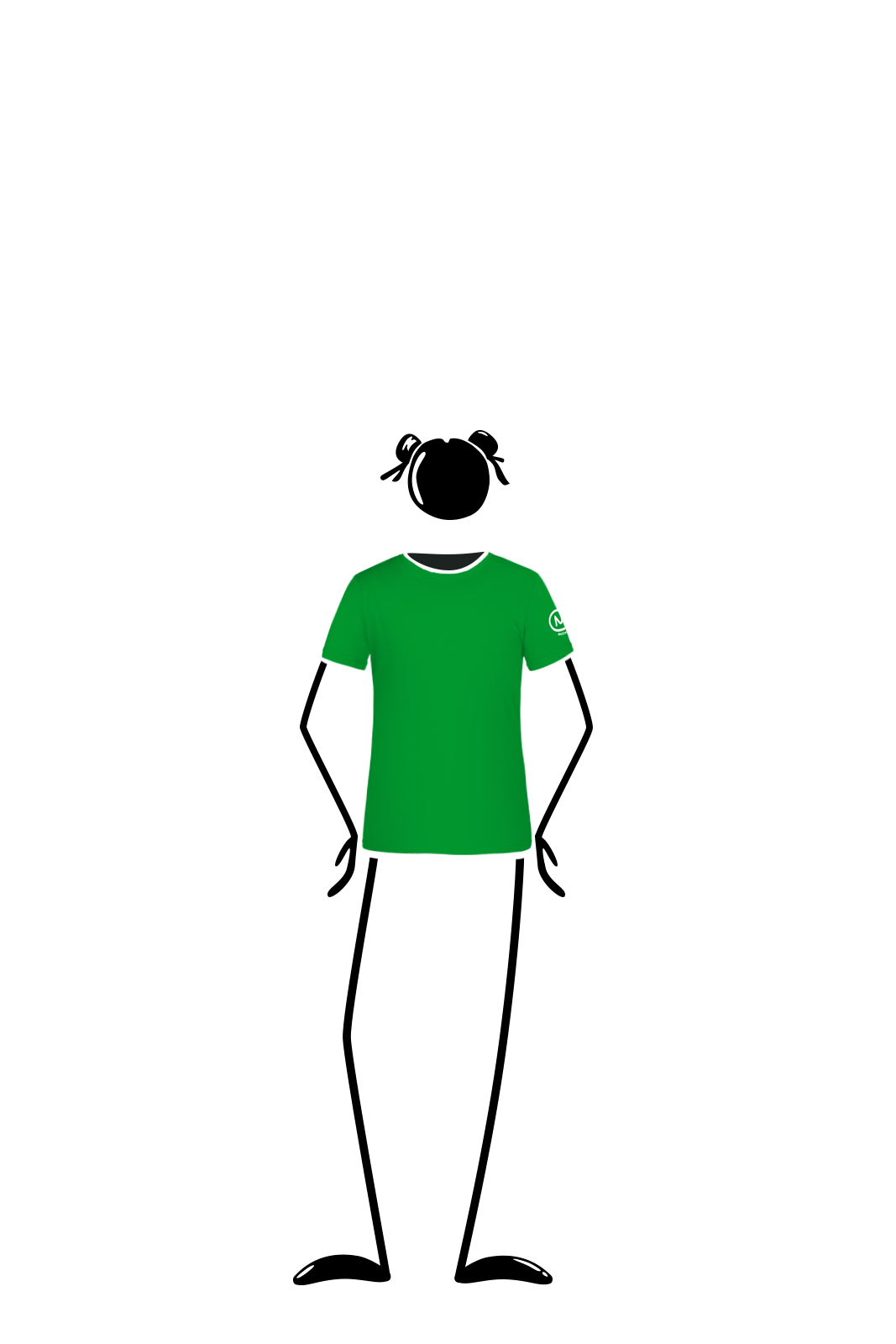 t-shirt Enfant vert pomme TATA Monvic