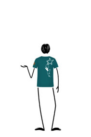 t-shirt bambino petrolio TATA Monvic