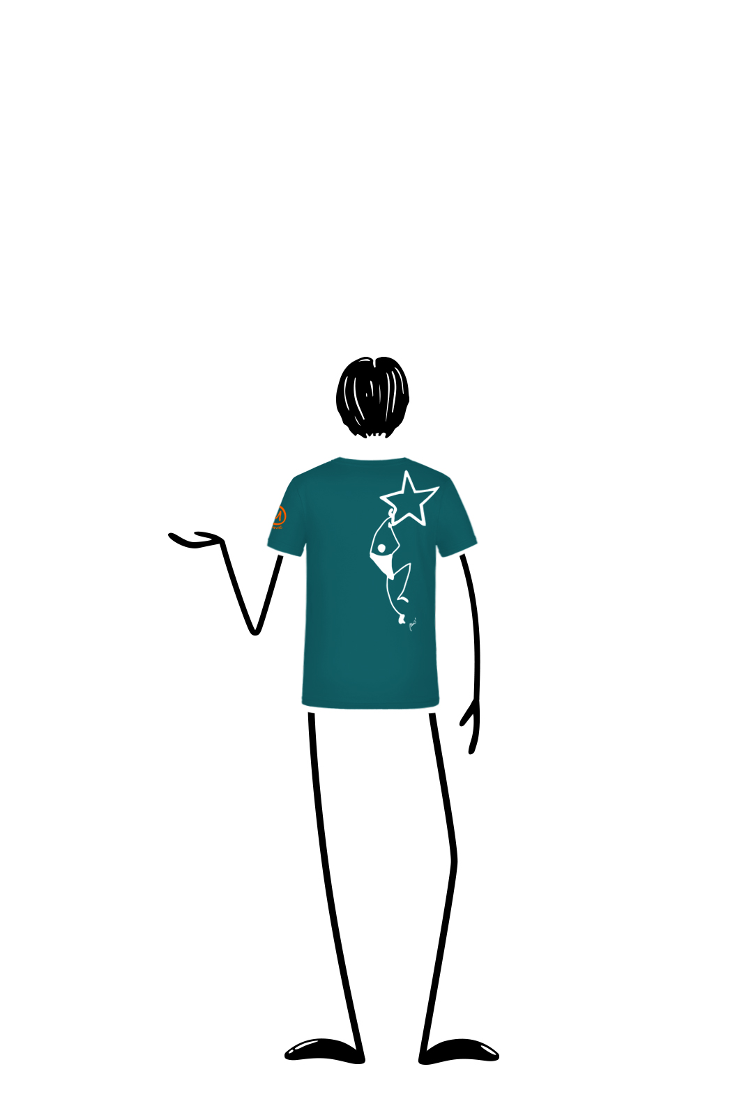 t-shirt Enfant pétrole TATA Monvic