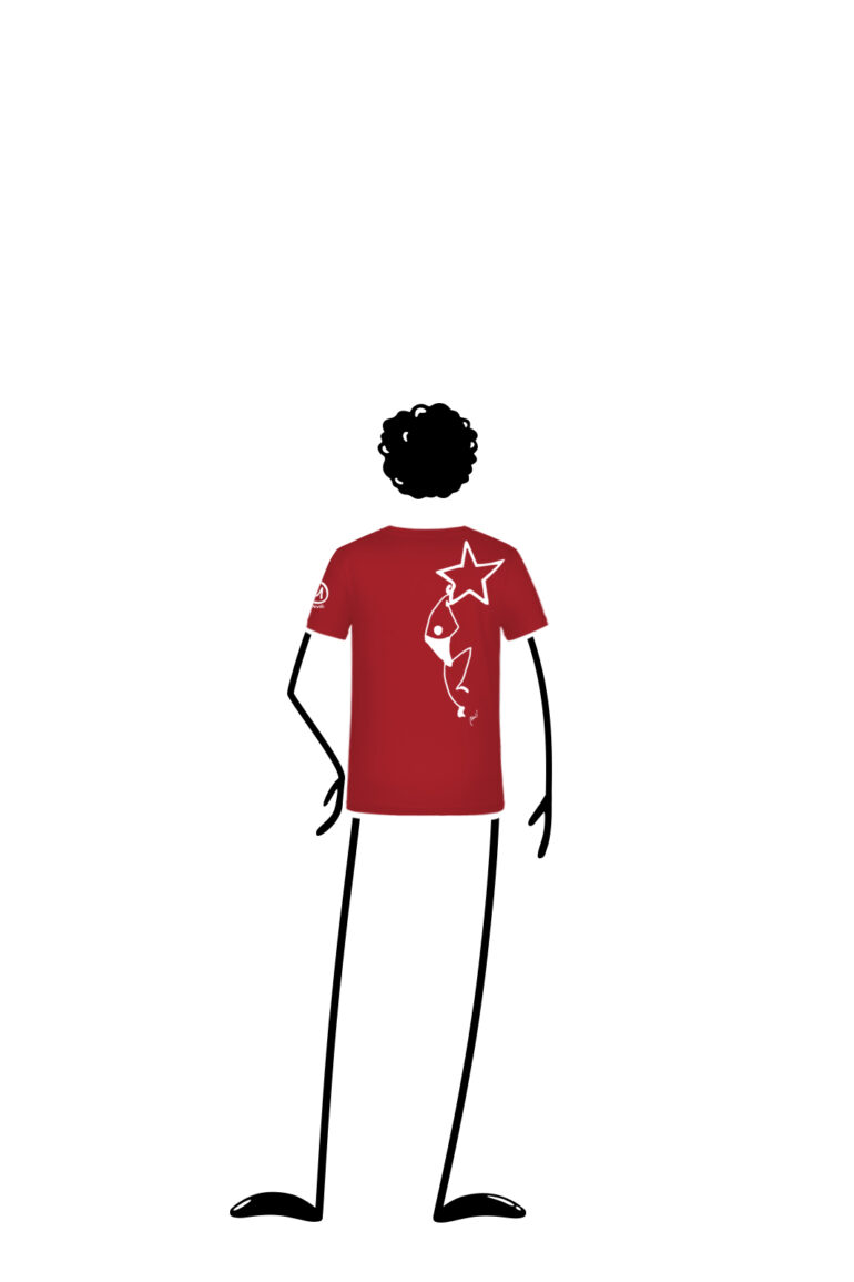 t-shirt bambino rossa TATA Monvic