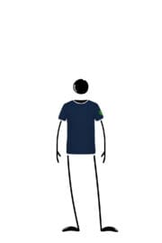 Kids' climbing T-Shirts blue navy TATA Monvic skateboard
