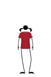 t-shirt Enfant rouge TATA Monvic