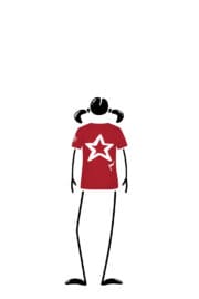 t-shirt Enfant rouge TATA Monvic