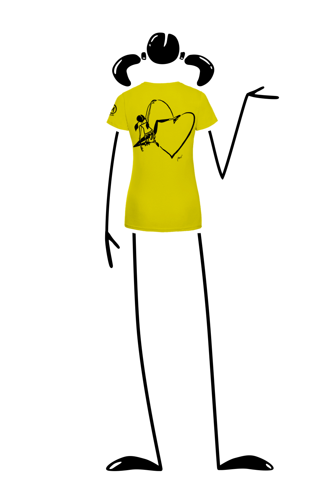 T-shirt femme en coton bio lime SHARON ORGANIC Monvic