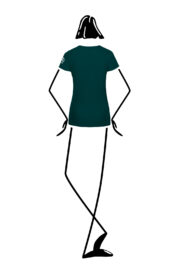 T-shirt femme en coton bio vert forêt SHARON ORGANIC Monvic