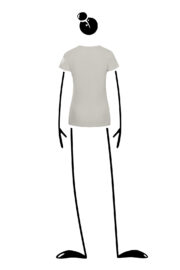 T-shirt femme en coton bio gris SHARON ORGANIC Monvic yoga
