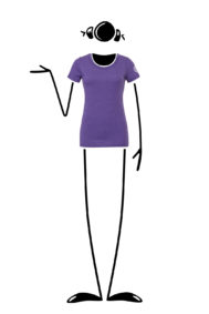 t-shirt women purple SHARON TEC Monvic