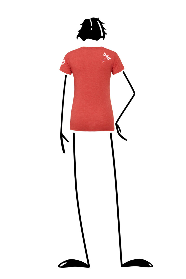 t-shirt women red SHARON TEC Monvic