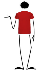 t-shirt uomo rossa HASH Monvic canoa