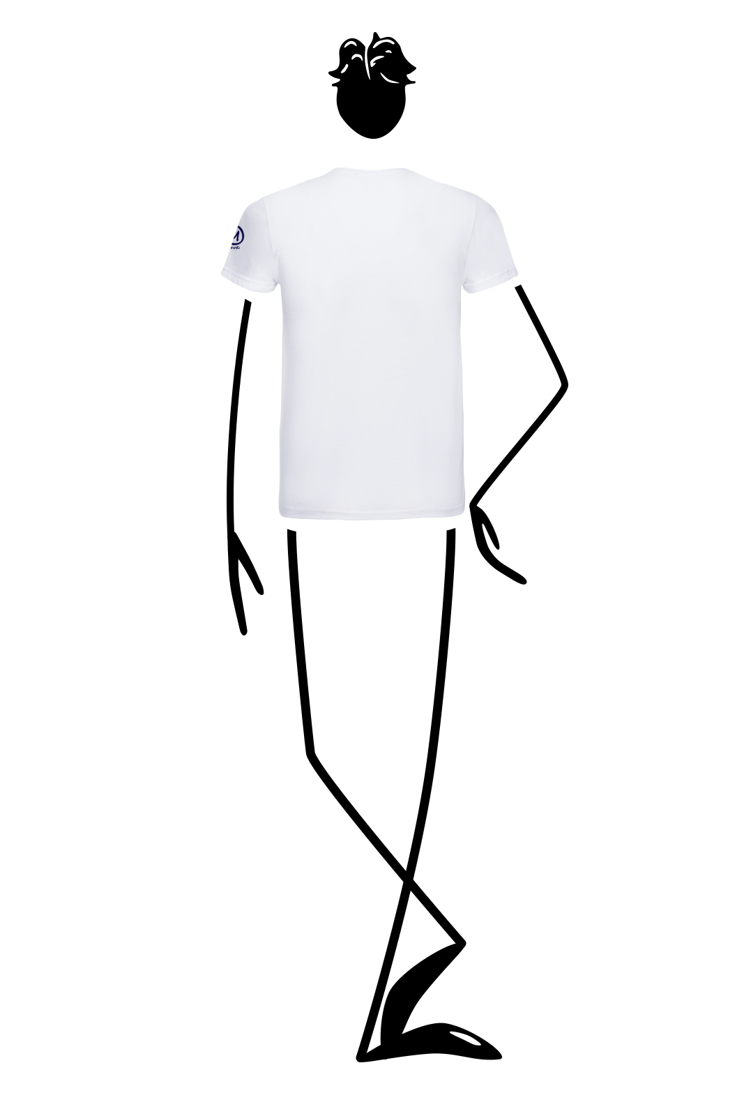 t-shirt homme blanc HASH Monvic surf