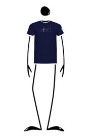 t-shirt homme bleu marine HASH Monvic golf