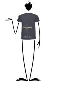 t-shirt uomo carbonio HASH ORGANIC Monvic