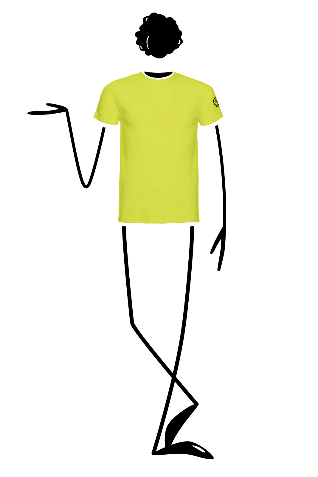 t-shirt homme lime HASH Monvic
