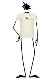 T-shirt homme en coton bio créme HASH ORGANIC Monvic natation