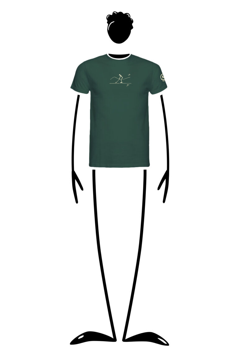 t-shirt uomo verde forest HASH ORGANIC Monvic golf