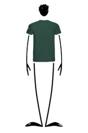 T-shirt homme en coton bio vert forêt HASH ORGANIC Monvic golf