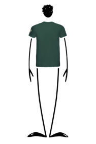 T-shirt homme en coton bio vert forêt HASH ORGANIC Monvic golf