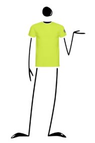 t-shirt uomo arrampicata lime HASH ORGANIC Monvic