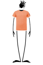 T-shirt homme sport orange HASH TEC Monvic