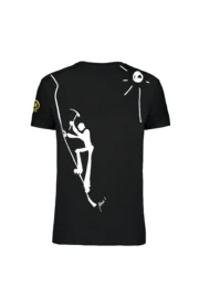 t-shirt arrampicata uomo - nero ROCKY HASH MONVIC r