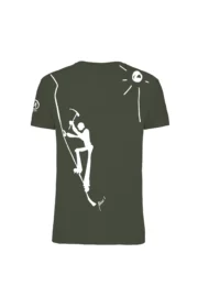 t-shirt arrampicata uomo - verde militare ROCKY HASH MONVIC r