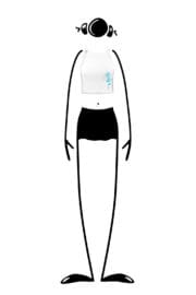 top donna bianco EASY Monvic fiorellini