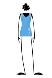 Women’s tank top light blue KOKO X Monvic sportswear
