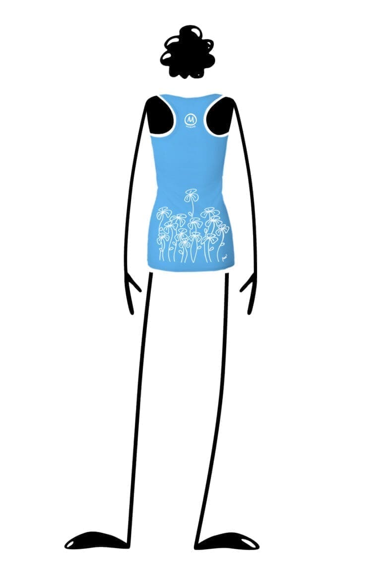 Women’s tank top light blue KOKO X Monvic sportswear