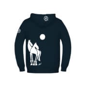 Felpa bambina con zip blue navy LOLA Monvic cavalli