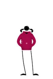 hoodie kids fuchsia LOLA Monvic flowers