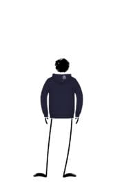 felpa bambino blu navy LOLA Monvic