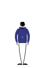 felpa bambino blu royal LOLA Monvic