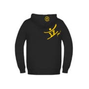 Sweat à capuche Enfant noir LOLA Monvic snowboard