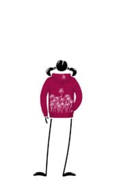 felpa bambina fucsia LOLA Monvic