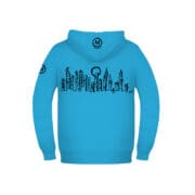 Sweat à capuche avec zip Enfant azur LOLA Monvic